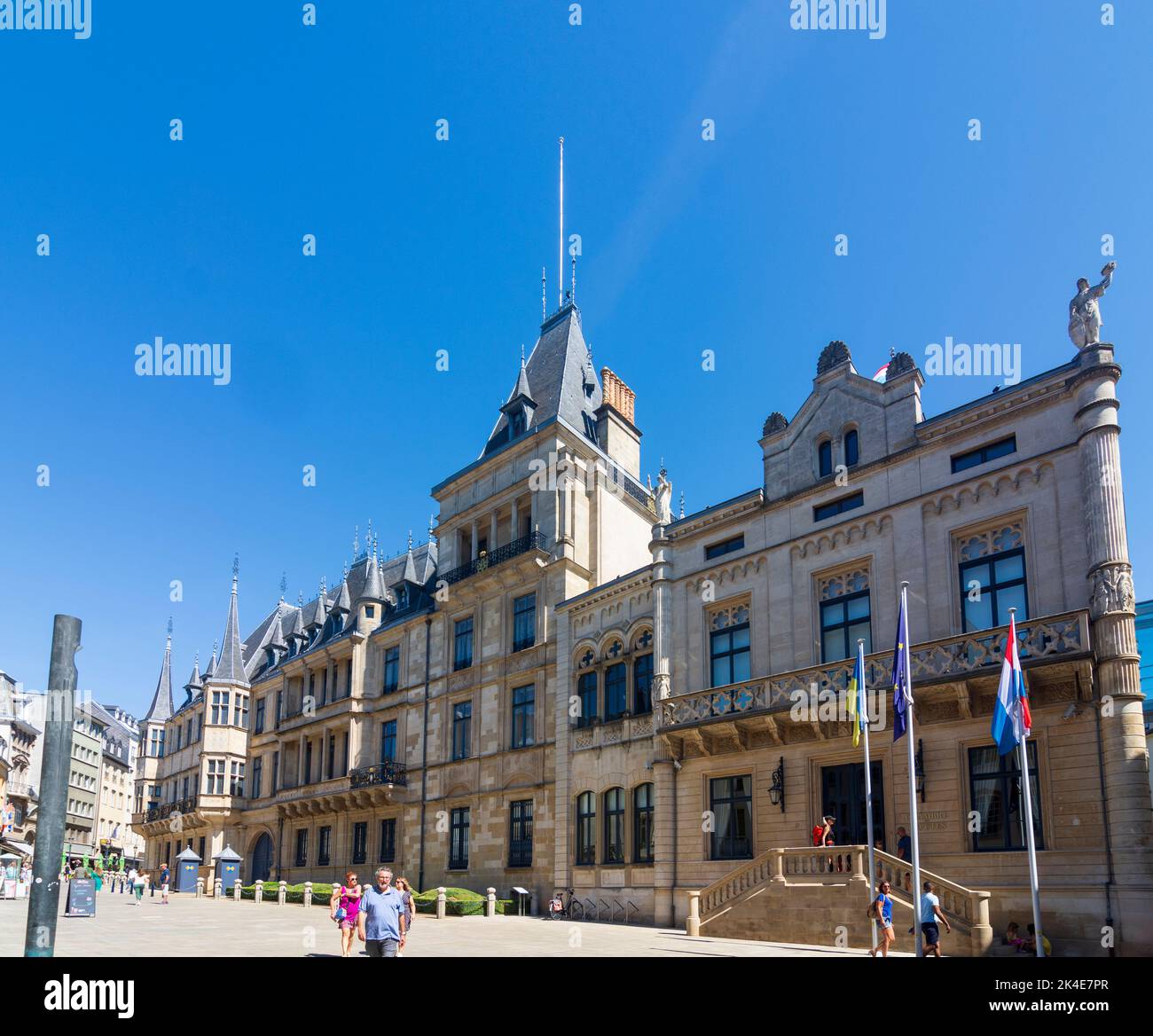 Luxemburg-Stadt (Lëtzebuerg; Luxemburg): Großherzogspalast in der Altstadt, Luxemburg Stockfoto