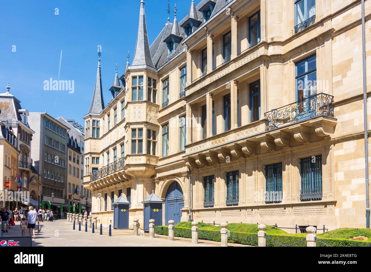 Luxemburg-Stadt (Lëtzebuerg; Luxemburg): Großherzogspalast in der Altstadt, Luxemburg Stockfoto