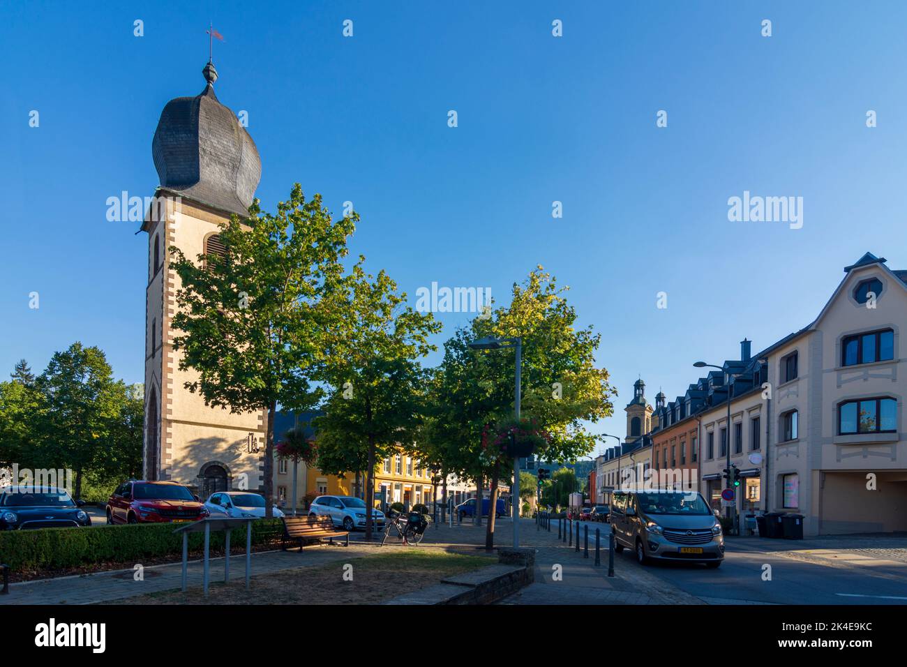 Mersch (Miersch): Turm Mechelstuerm in , Luxemburg Stockfoto