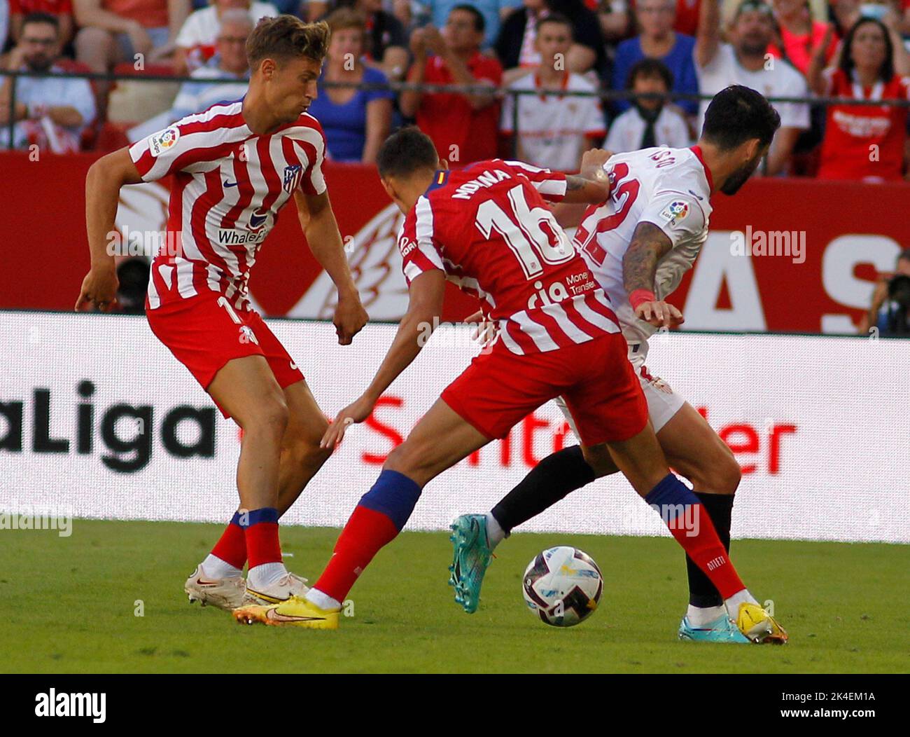 SEVILLA 30/09/2022 JORNADA 7 LIGA1ºDIVISION ESTADIO SANCHEZ PIZJUAN SEVILLA FC-ATL MADRID.ARCHSEV FOTO MANUEL GÓMEZ 900/CORDON PRESS Stockfoto