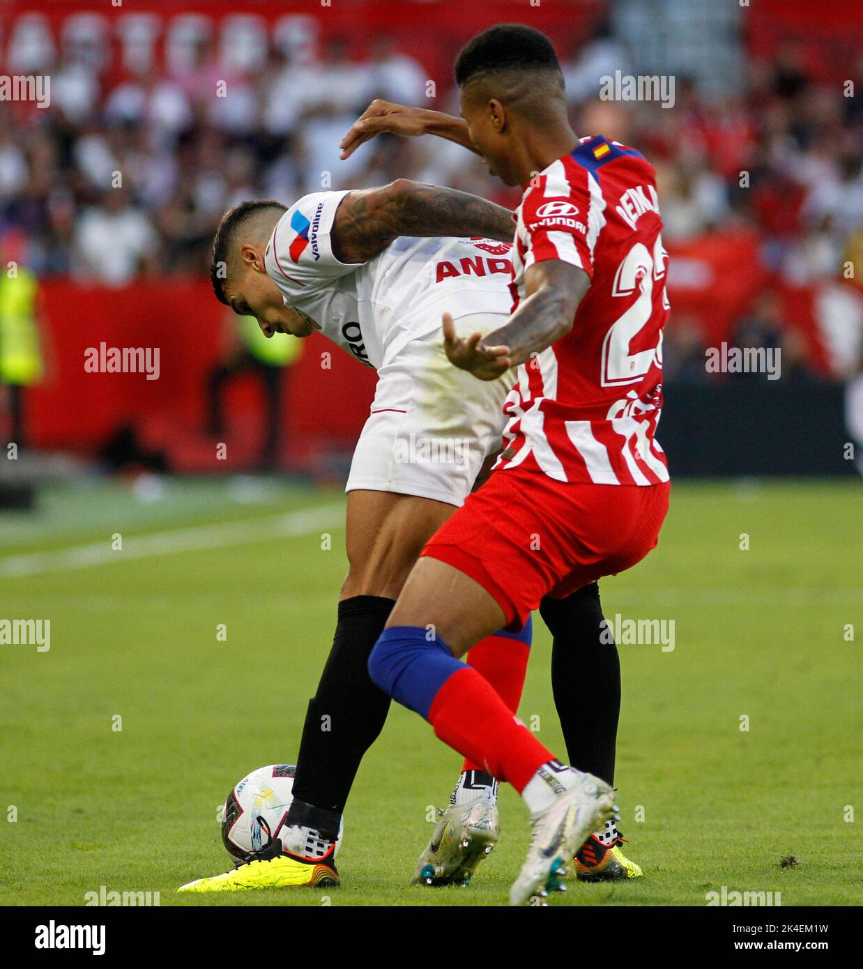 SEVILLA 30/09/2022 JORNADA 7 LIGA1ºDIVISION ESTADIO SANCHEZ PIZJUAN SEVILLA FC-ATL MADRID.ARCHSEV FOTO MANUEL GÓMEZ 900/CORDON PRESS Stockfoto