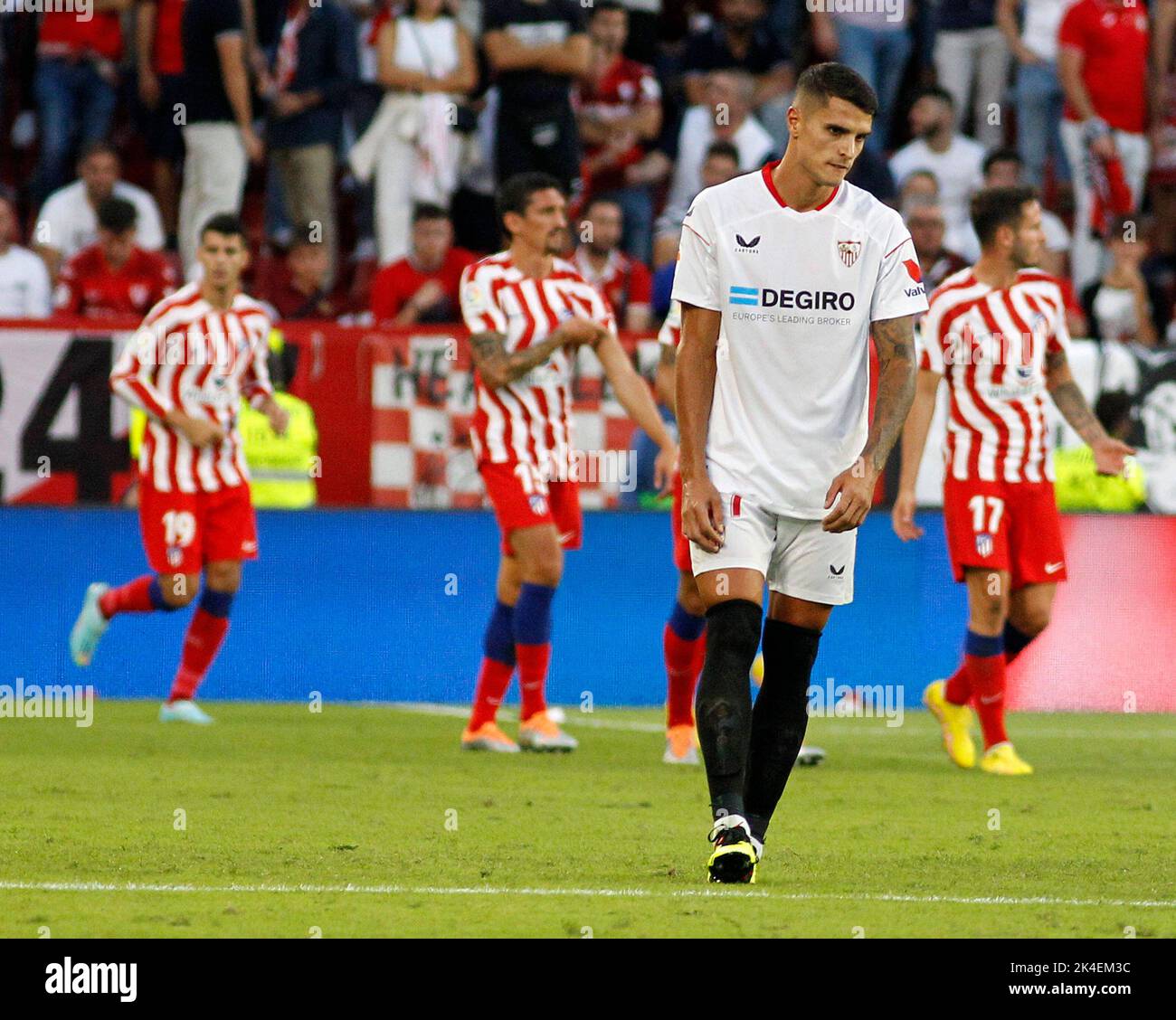 SEVILLA 30/09/2022 JORNADA 7 LIGA1ºDIVISION ESTADIO SANCHEZ PIZJUAN SEVILLA FC-ATL MADRID.ARCHSEV FOTO MANUEL GÓMEZ 900/CORDON PRESS Stockfoto