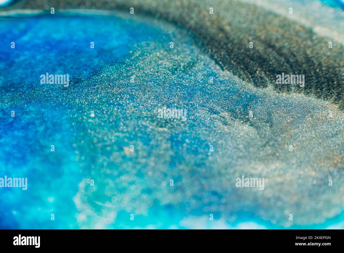 Farben mischen abstrakte Hintergrund Design blaue Tinten Stockfoto