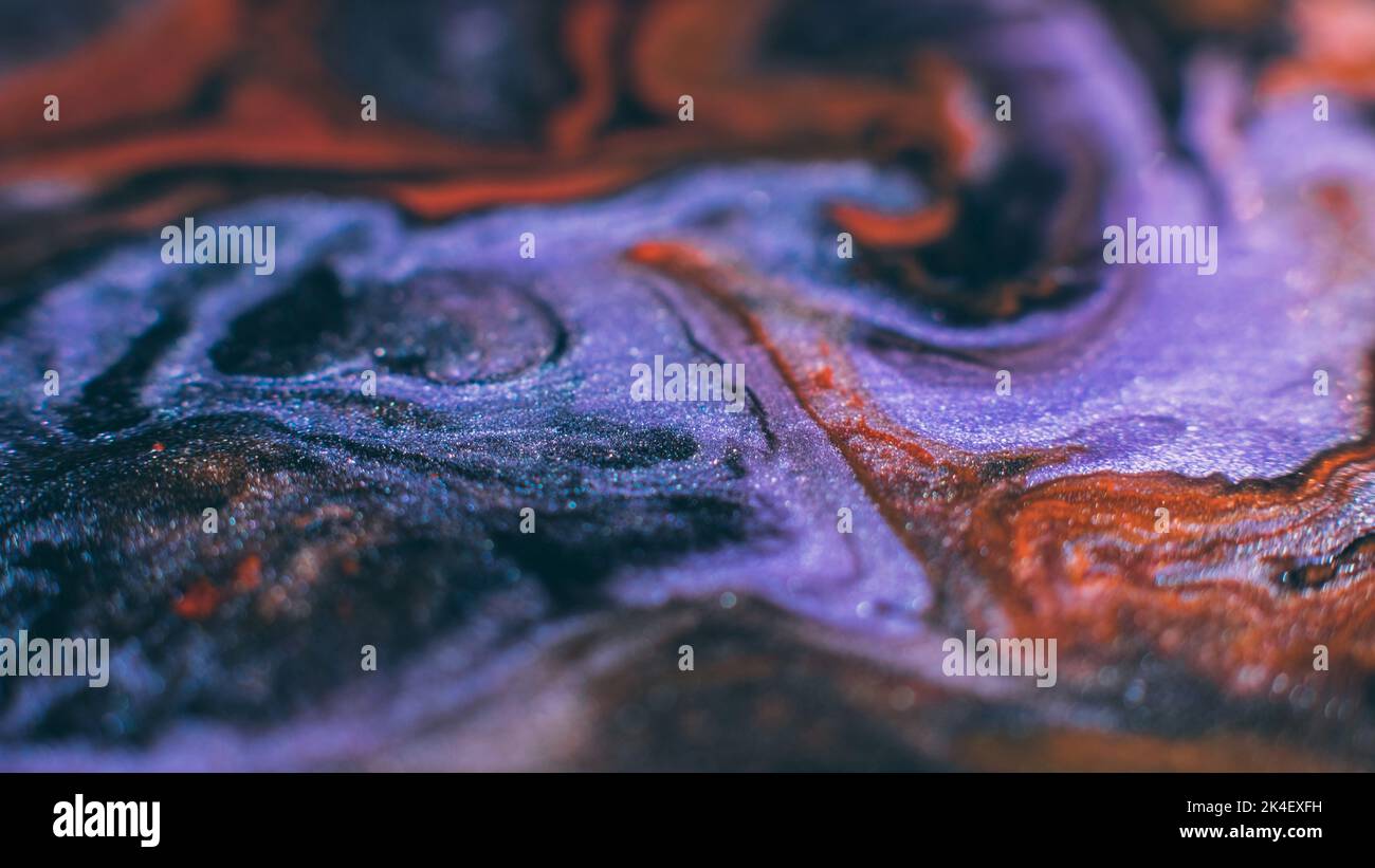 Farben mischen abstrakte Hintergrund Design blaue Tinten Stockfoto