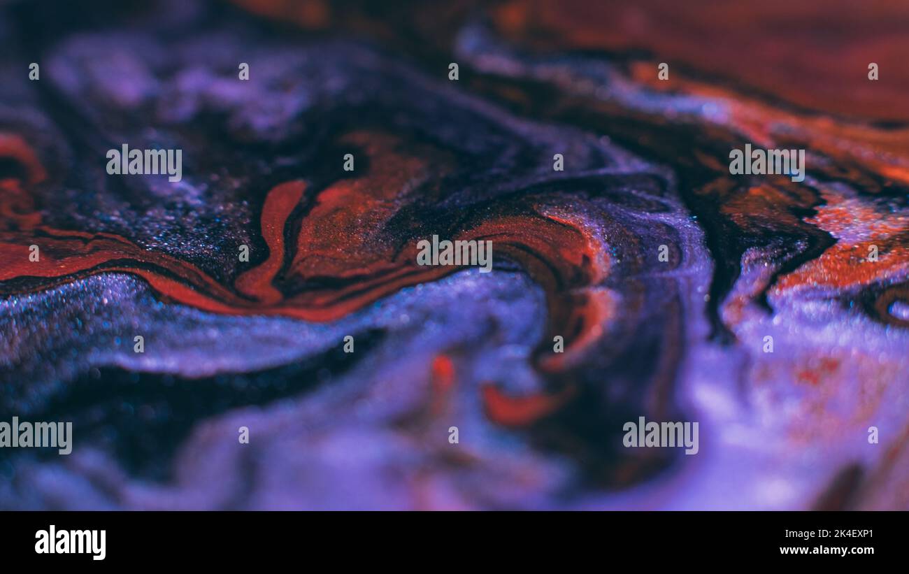 Farben mischen abstrakte Hintergrund Design blaue Tinten Stockfoto