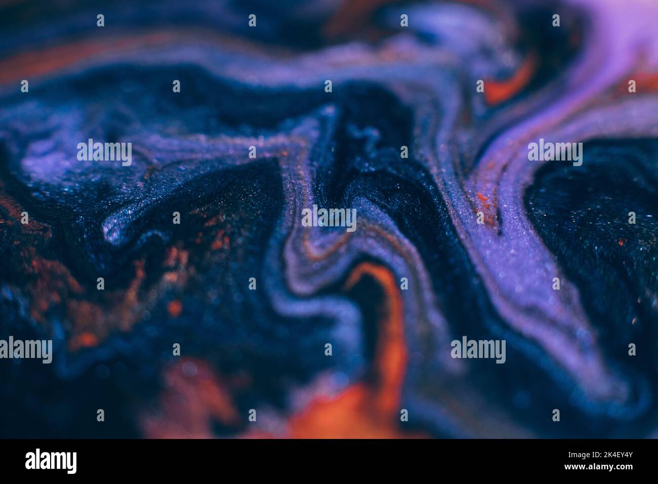 Farben mischen abstrakte Hintergrund Design blaue Tinten Stockfoto