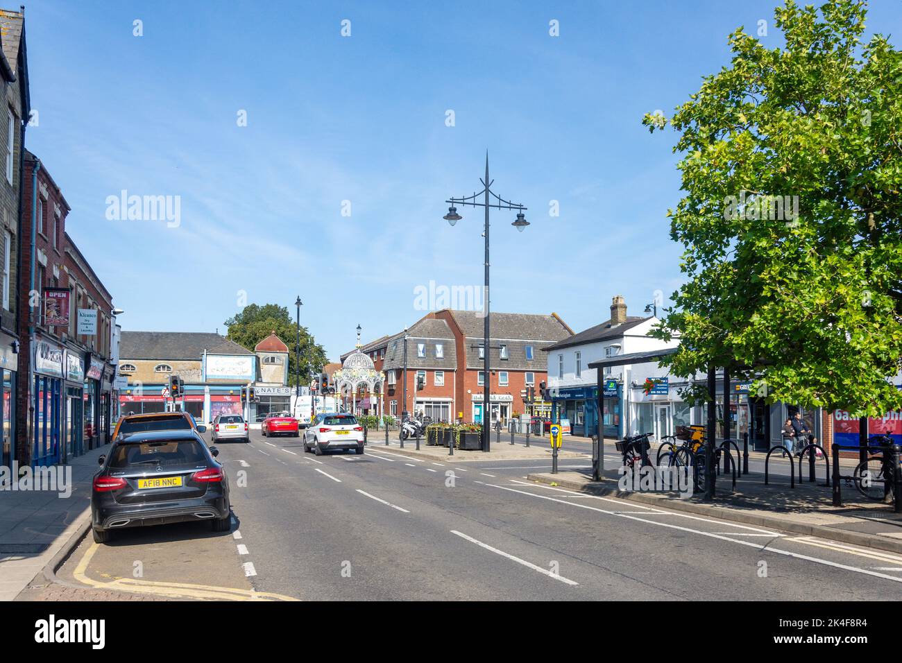 Broad Street, March, Cambridgeshire, England, Vereinigtes Königreich Stockfoto