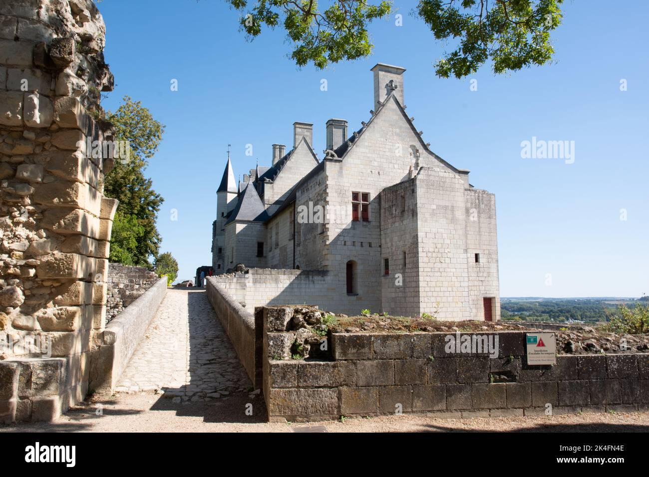 Die restaurierten Royal Lodgings, Chinon Chateu Stockfoto