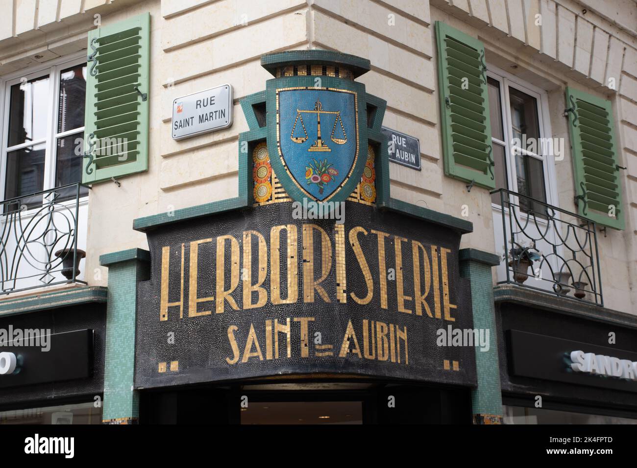 Herboristerie Saint Aubin, ehemaliges Kräutergeschäft in Angers Stockfoto