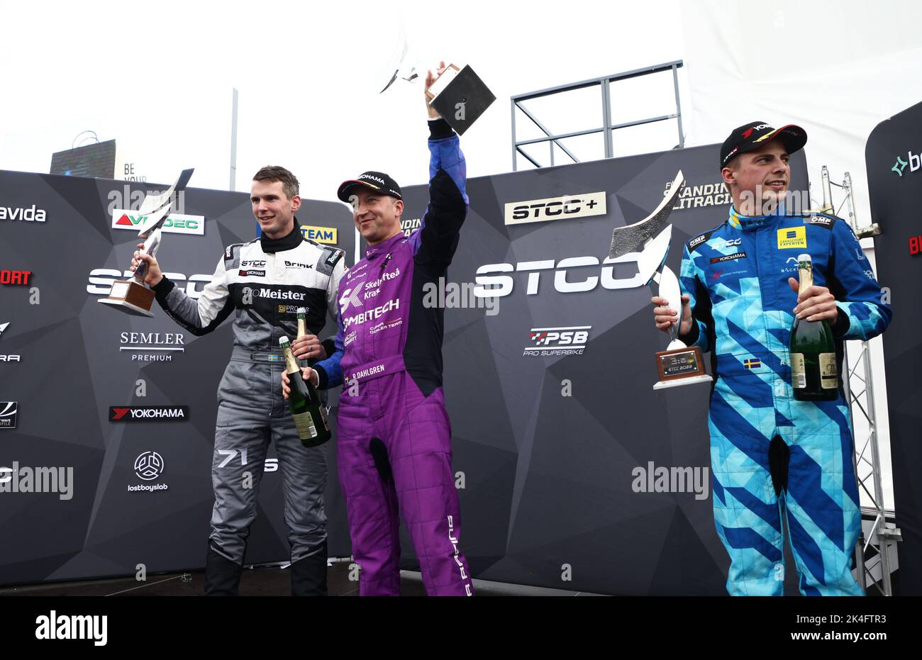 Nr. 2 Robert Dahlgren wird beim großen Finale im Mantorp Park, Mantorp ...