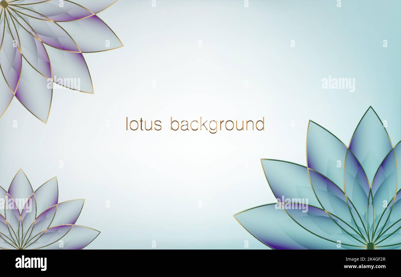 Vorlage für Lotus-Banner, violette Blume des Lebens. Heilige Geometrie. Symbol für Harmonie und Balance. Zeichen der Reinheit. Chakra Yoga Design Vektor isoliert Stock Vektor