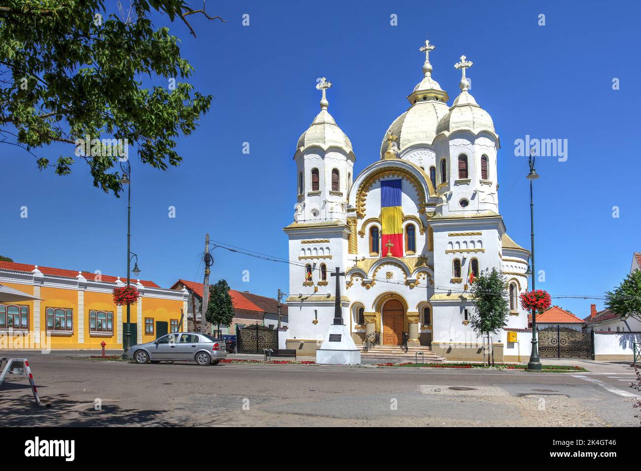 Die orthodoxe Kirche in Salonta, Kreis Bihor, Rumänien Stockfoto