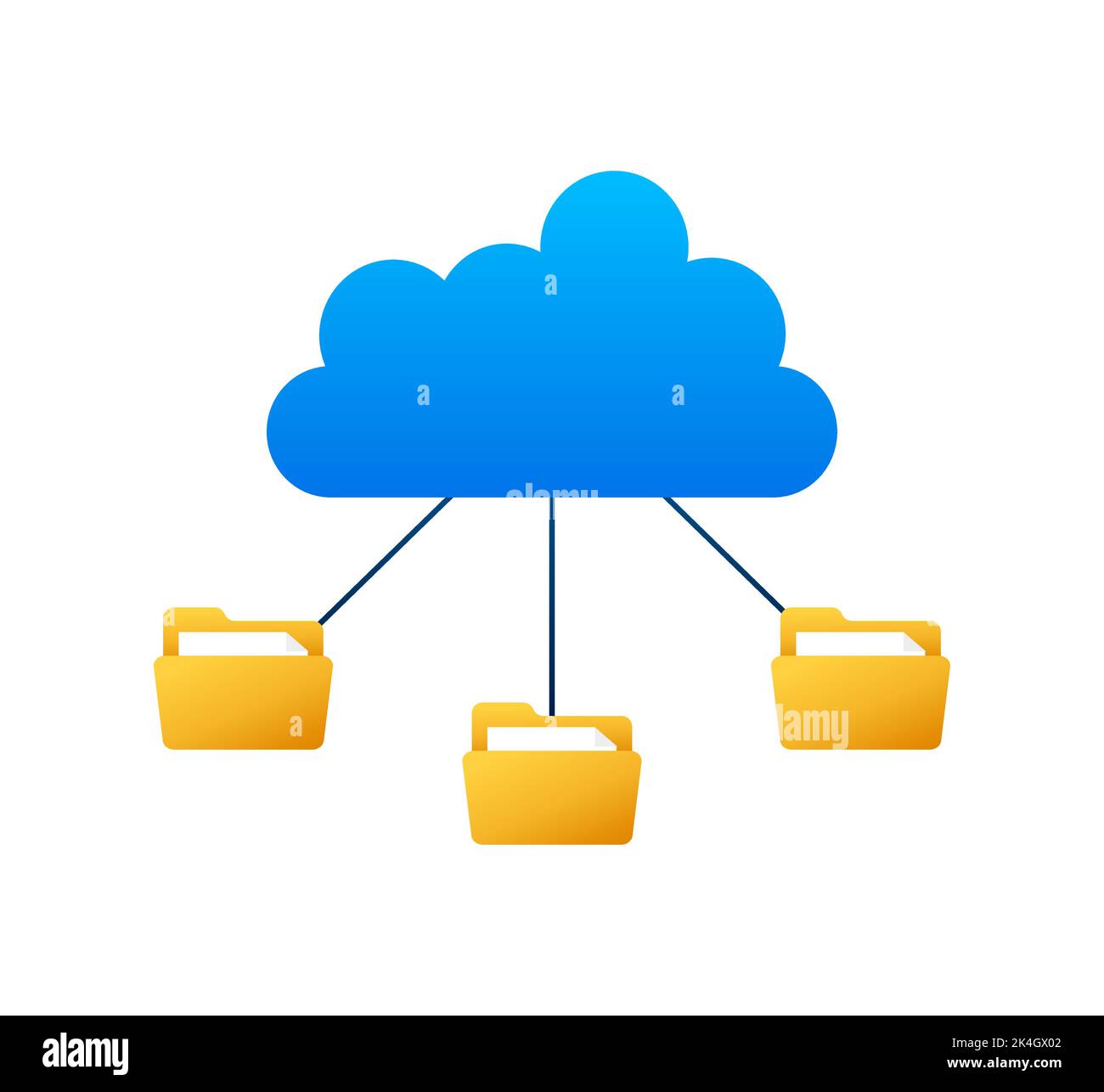 Dateien Cloud, tolles Design für jeden Zweck. Abstrakte Infografik. Internet-Technologie. Webbanner. Stock Vektor