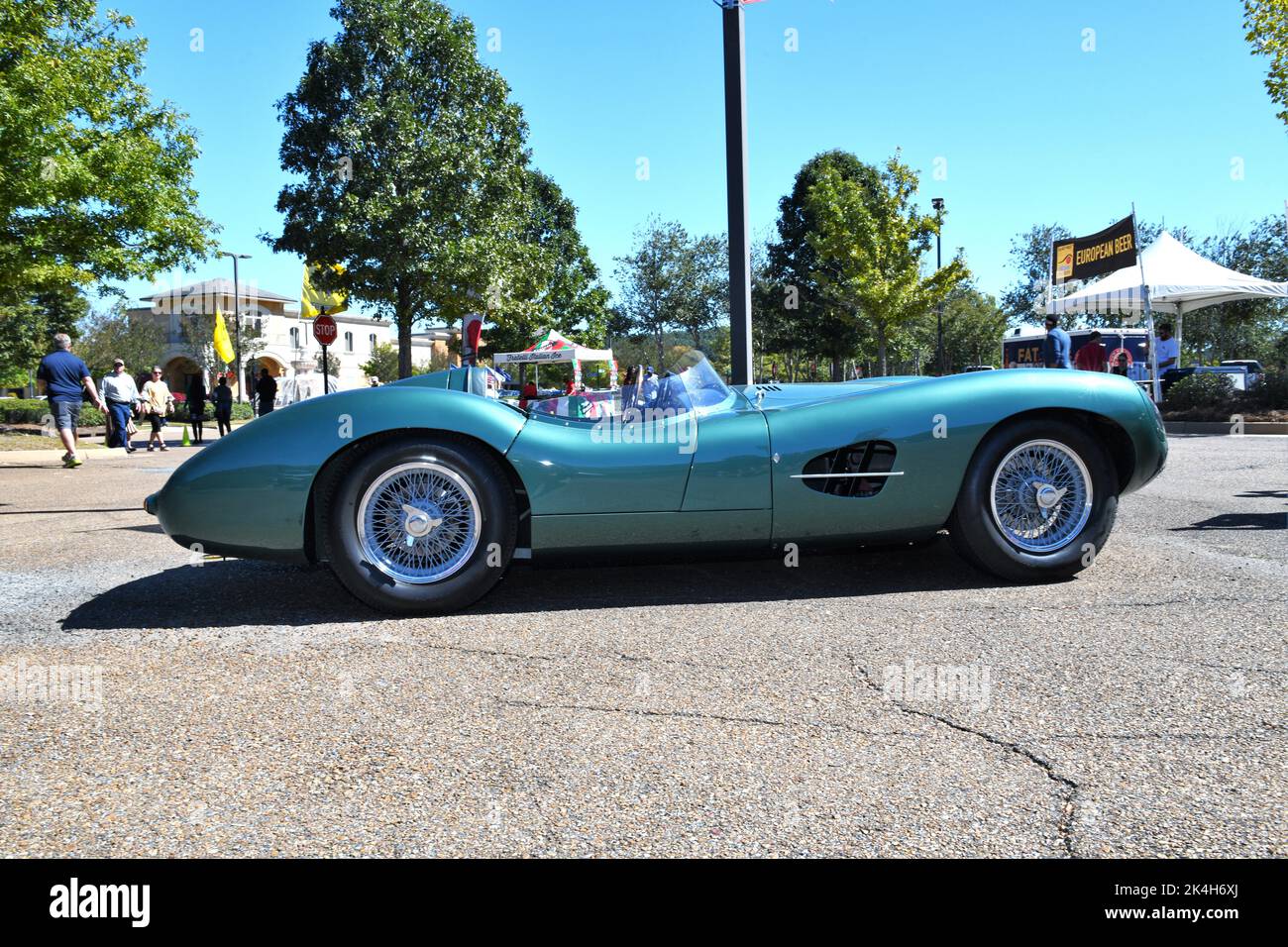David Brown Aston Martin Rennwagen. Stockfoto