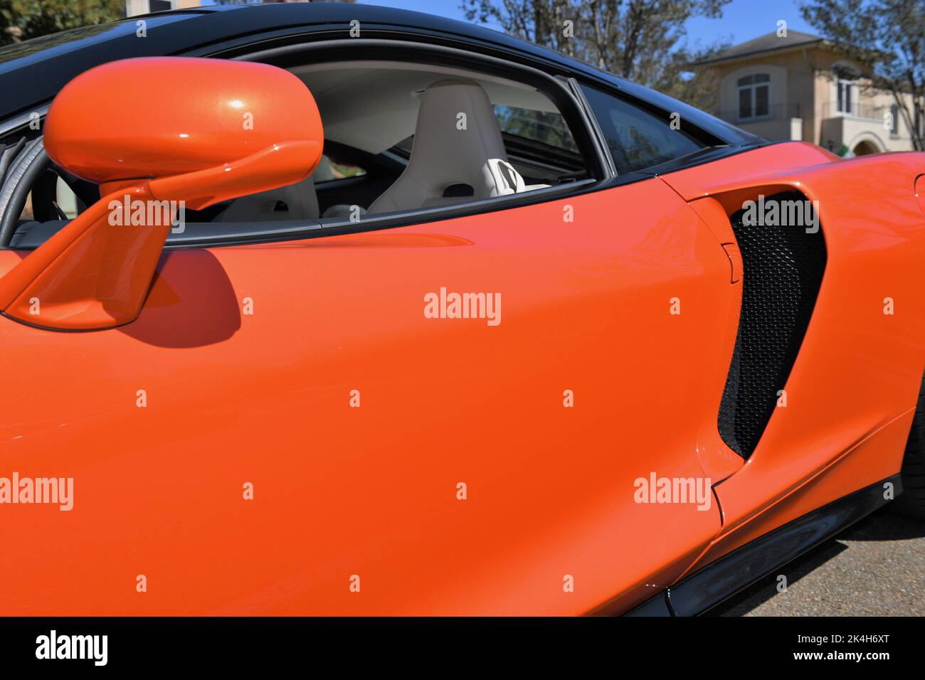 Orange 2020 British McLaren GT Stockfoto