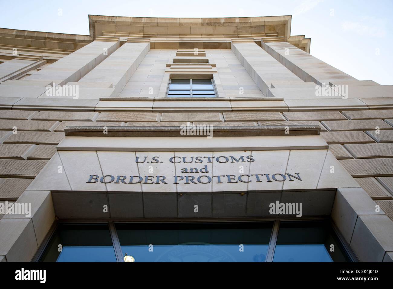 Zoll- und Grenzschutzzentrale - das Ronald Reagan Gebäude, Washington, D.C. Stockfoto