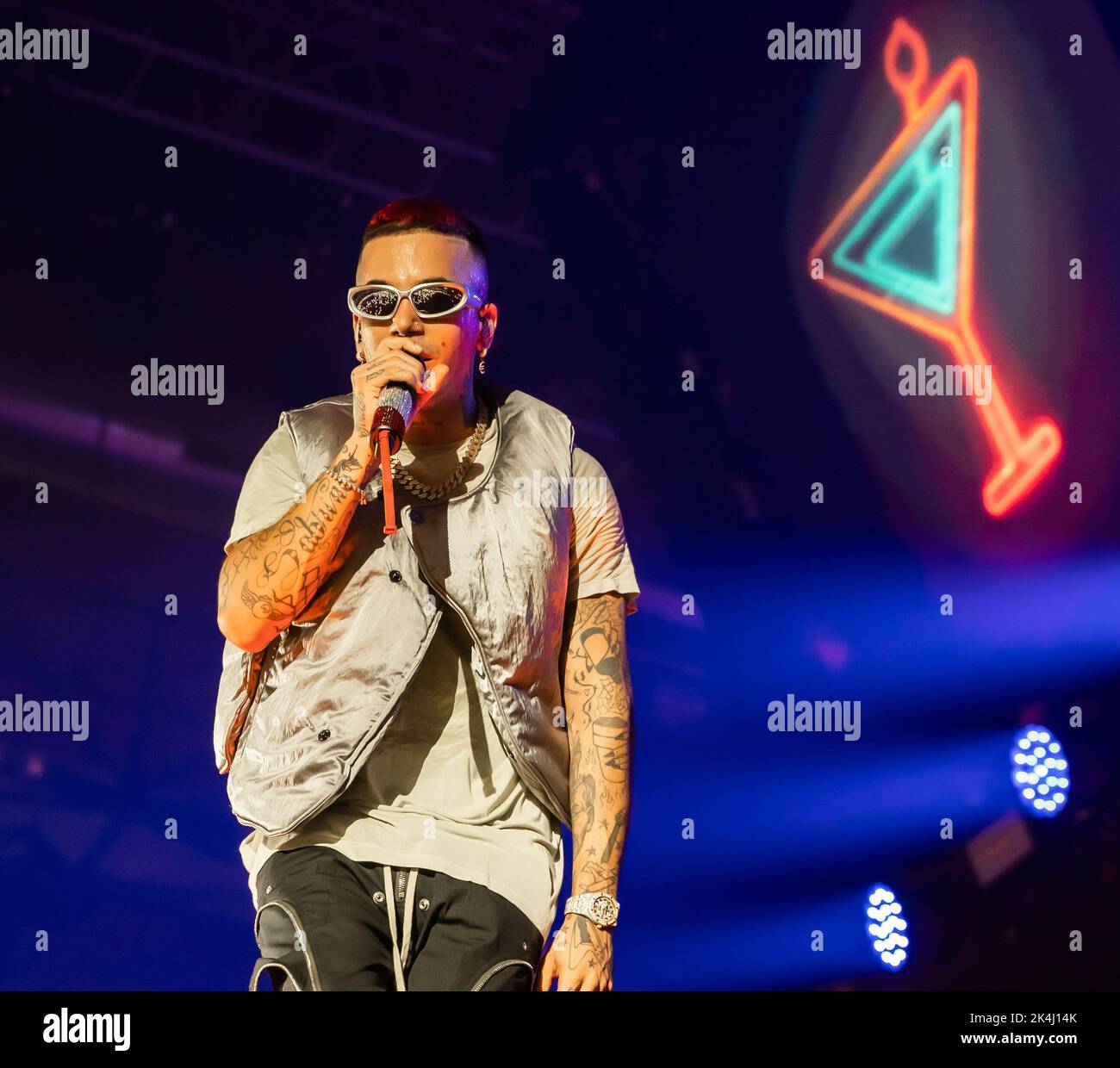 Bild Absent Rapper 2. Oktober 2022, Eboli, Kampanien, Italien: Sfera Ebbasta ...