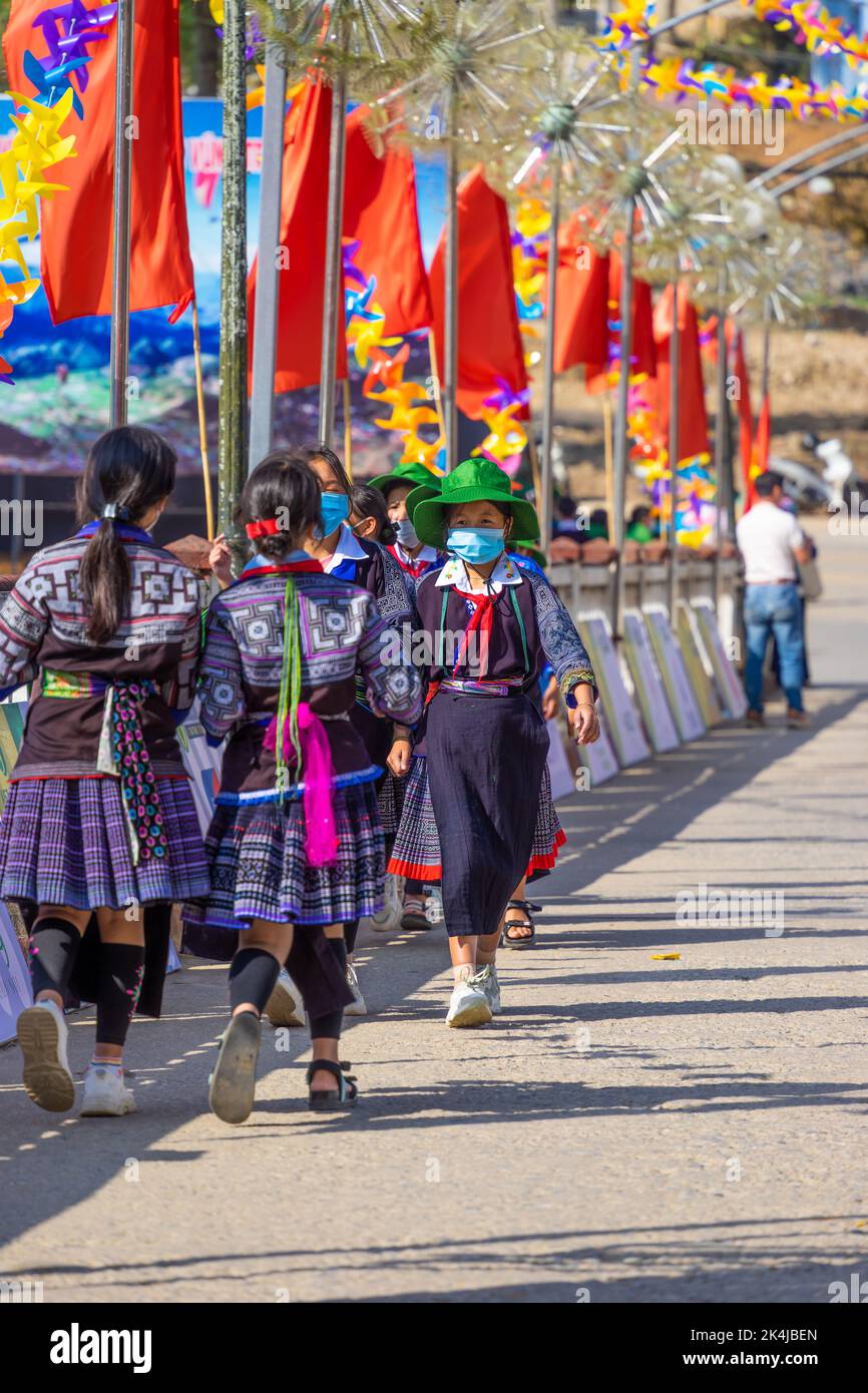 Mu Cang Chai, Vietnam 24. Sep 2022 Menschen mit einer ethnischen
