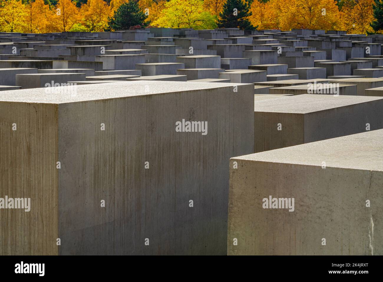 Das Denkmal für die ermordeten Juden Europas - Holocaust-Mahnmal in Berlin Stockfoto