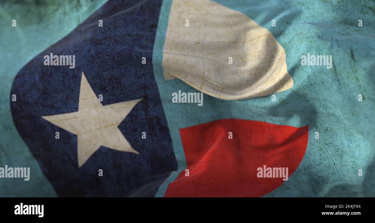 Alte Flagge von Collin County, Bundesstaat Texas, USA Stockfoto