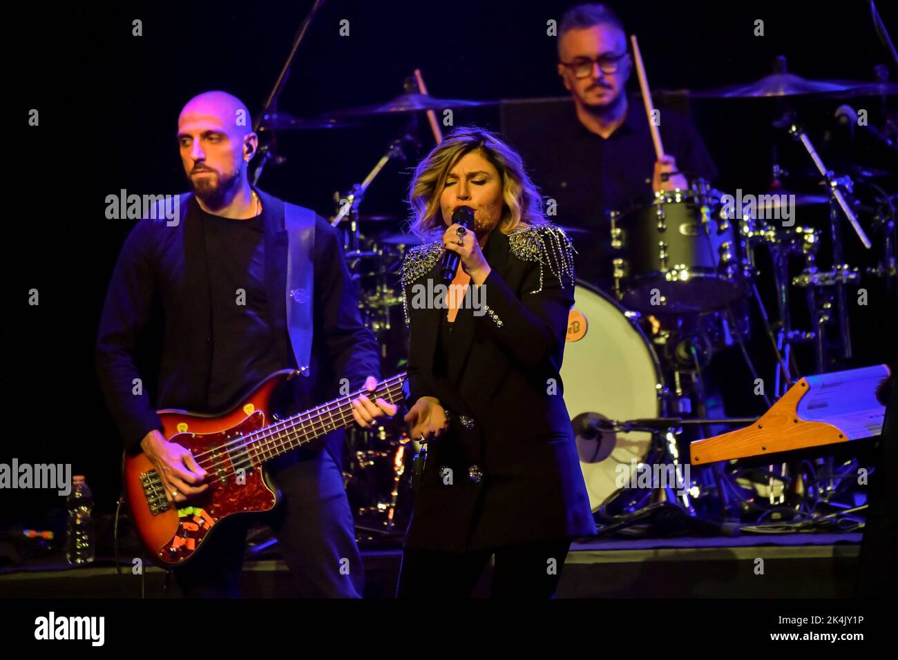 Rom, Italien. 01. Oktober 2022. Giusy Ferreri während des Konzerts von Cortomeraggi Live Tour im Auditorium Parco della Musica. (Foto: Roberto Bettacchi/Pacific Press) Quelle: Pacific Press Media Production Corp./Alamy Live News Stockfoto