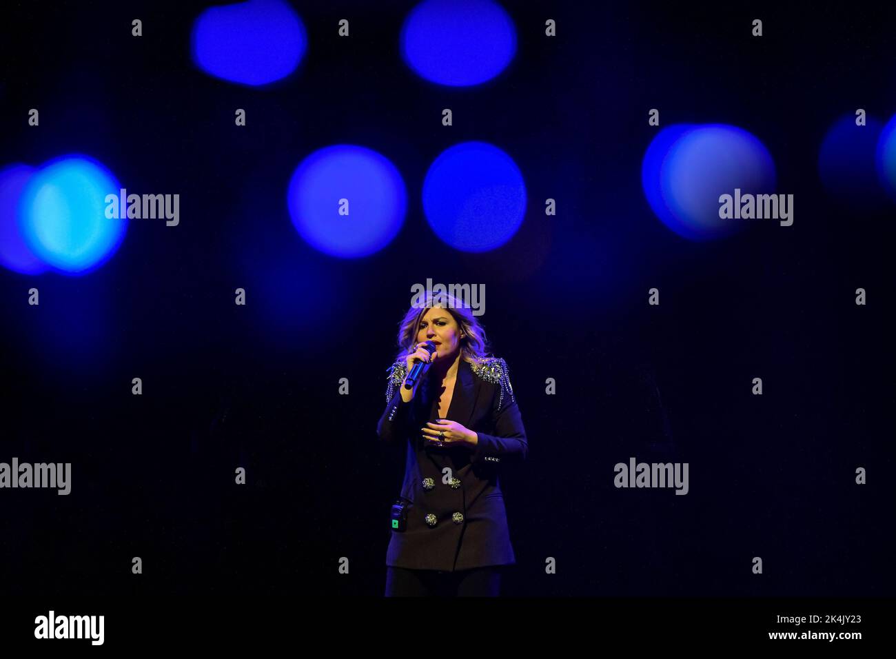 Rom, Italien. 01. Oktober 2022. Giusy Ferreri während des Konzerts von Cortomeraggi Live Tour im Auditorium Parco della Musica. (Foto: Roberto Bettacchi/Pacific Press) Quelle: Pacific Press Media Production Corp./Alamy Live News Stockfoto