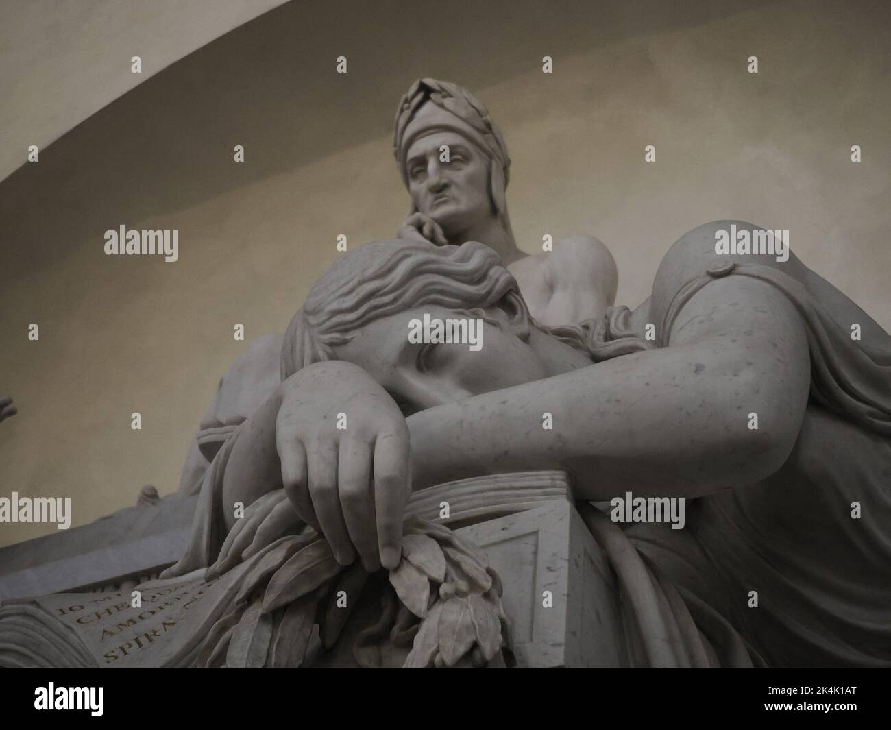 Grab des Dichters dante alighieri in der Kirche santa croce in florenz Stockfoto