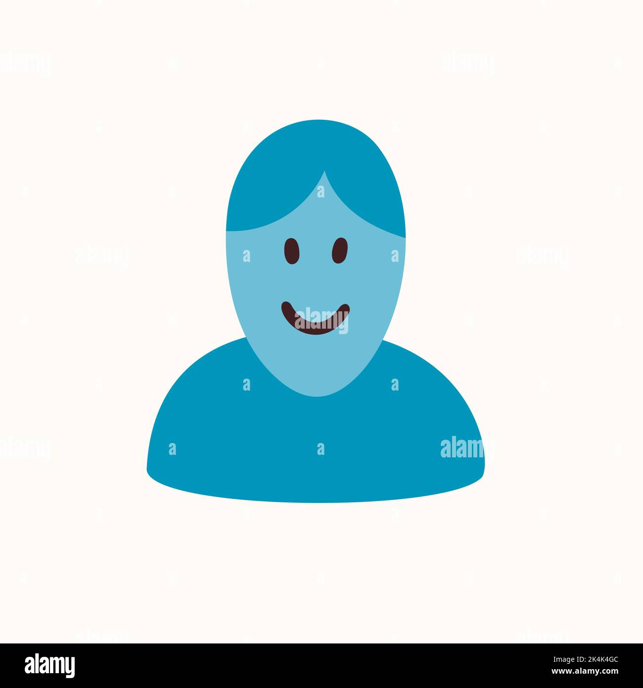 Benutzer-Avatar-Aufkleber für ein Social Media, so dass ein Blog oder Vlog Vektor flache Illustration. Satz von Cartoon-Symbolen für die Herstellung von Internet-Inhalten Stock Vektor