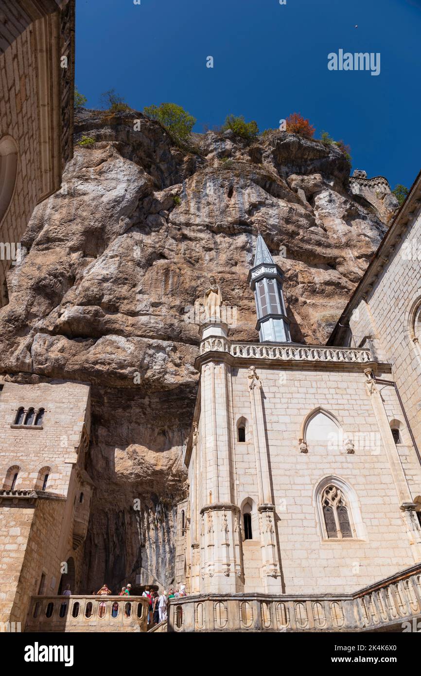 Menschen in rocamadour in frankreich Stockfoto