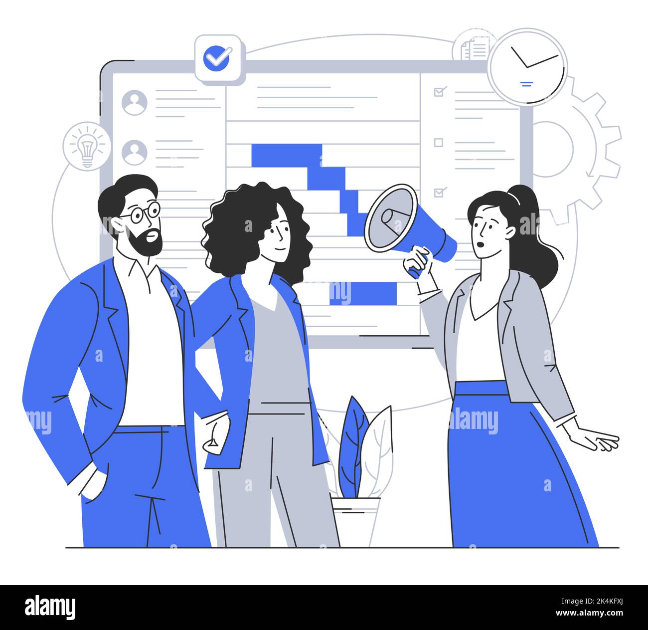 Teamwork Business Collection Stock Vektor