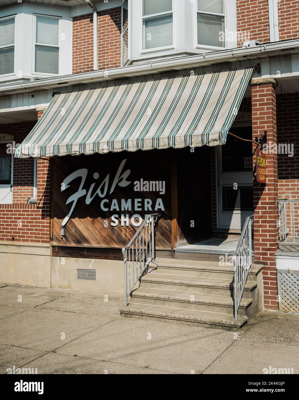 Fisks Camera Shop vintage sign, Easton, Pennsylvania Stockfoto