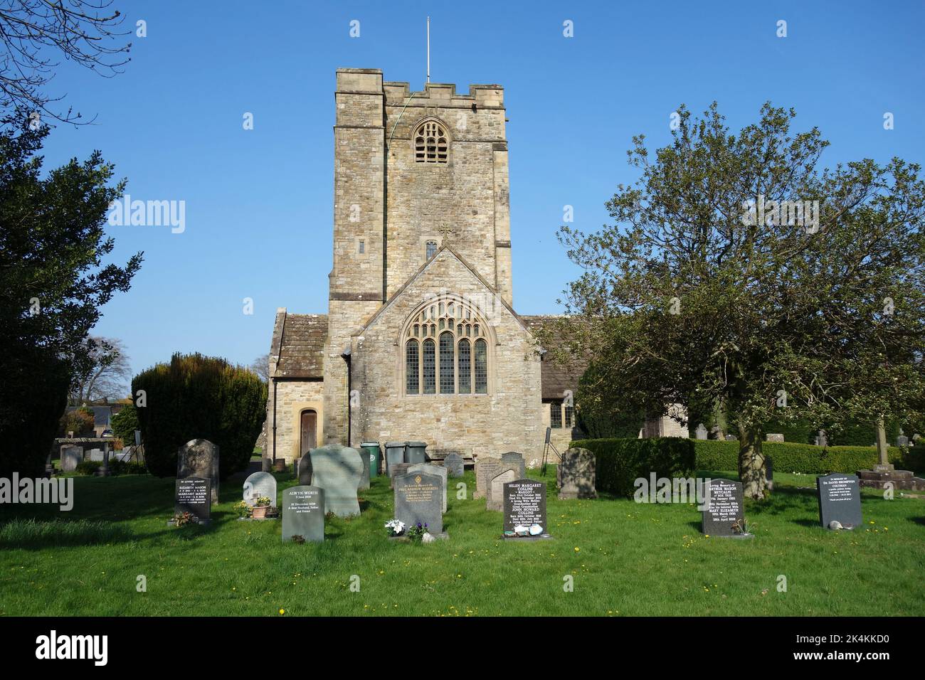 St. Bartholomew's Anglican Parish Church das Dorf Barbon, zwischen dem Yorkshire Dales & Lakes National Park, England, Großbritannien. Stockfoto