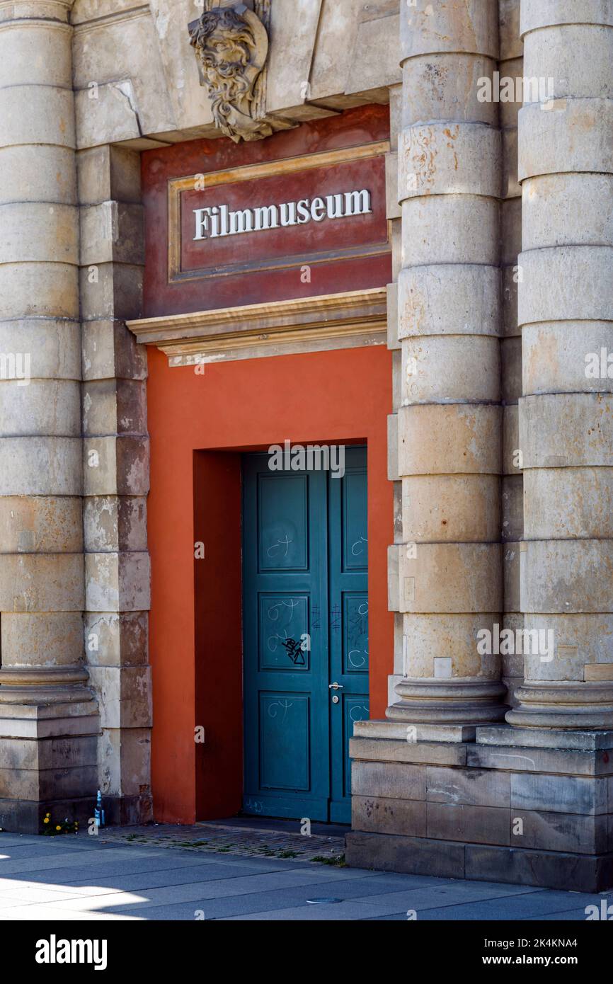Filmmuseum Potsdam, Seiteneingang Stockfoto
