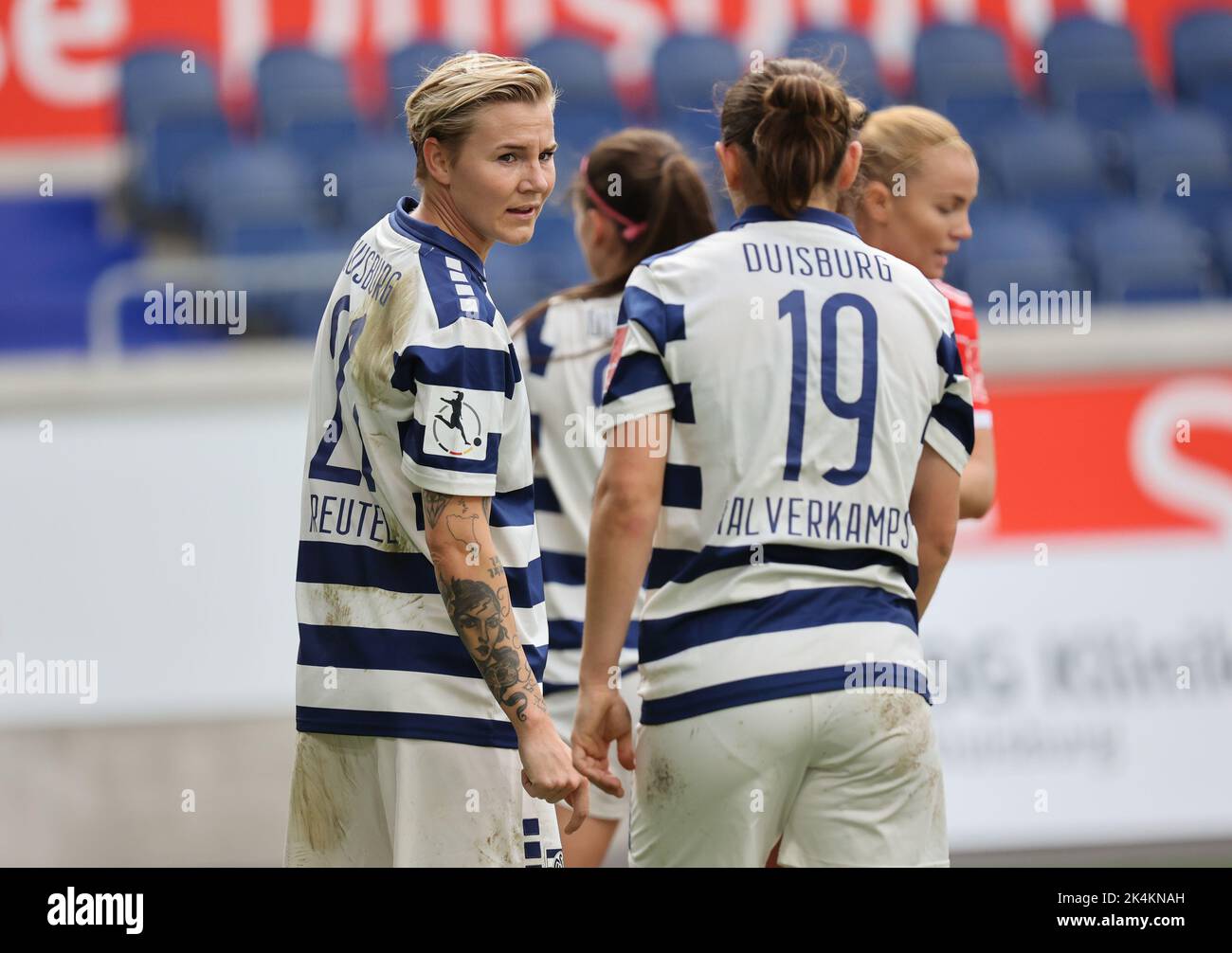 Duisburg, Deutschland. 02. Oktober 2022. Flyeralarm Frauen Bundesliga, Matchday 3, MSV Duisburg - FC Bayern München, Sarah Freutel (MSV) Credit: Jürgen Schwarz/Alamy Live News Stockfoto