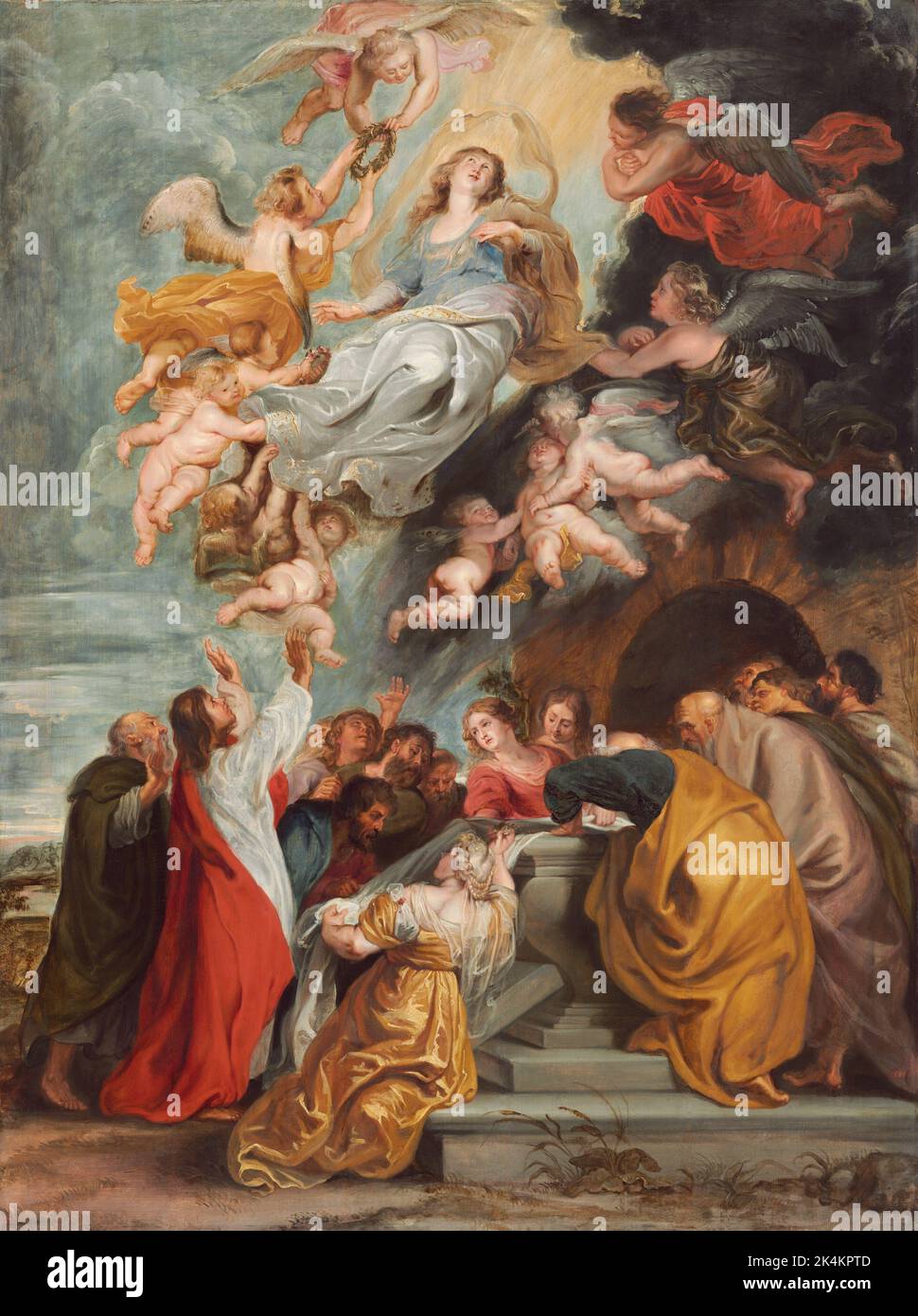 Übernahme der Jungfrau Maria , Rubens 1637 Stockfoto