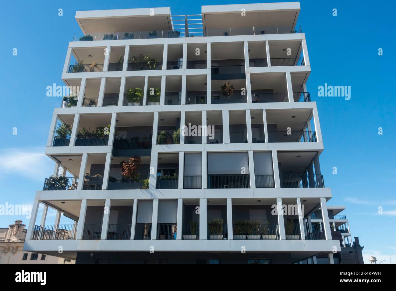 Modernes Wohngebäude in Rom, Italien Stockfoto