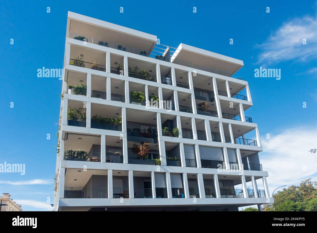 Modernes Wohngebäude in Rom, Italien Stockfoto