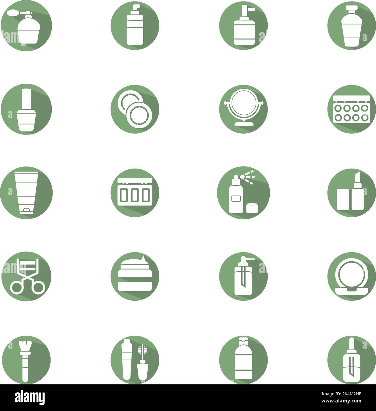 Kosmetikprodukte, Illustration, Vektor auf weißem Hintergrund. Stock Vektor