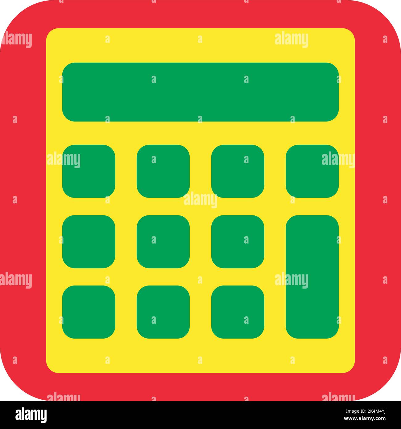 Bildungsrechner, Illustration, Vektor auf weißem Hintergrund. Stock Vektor