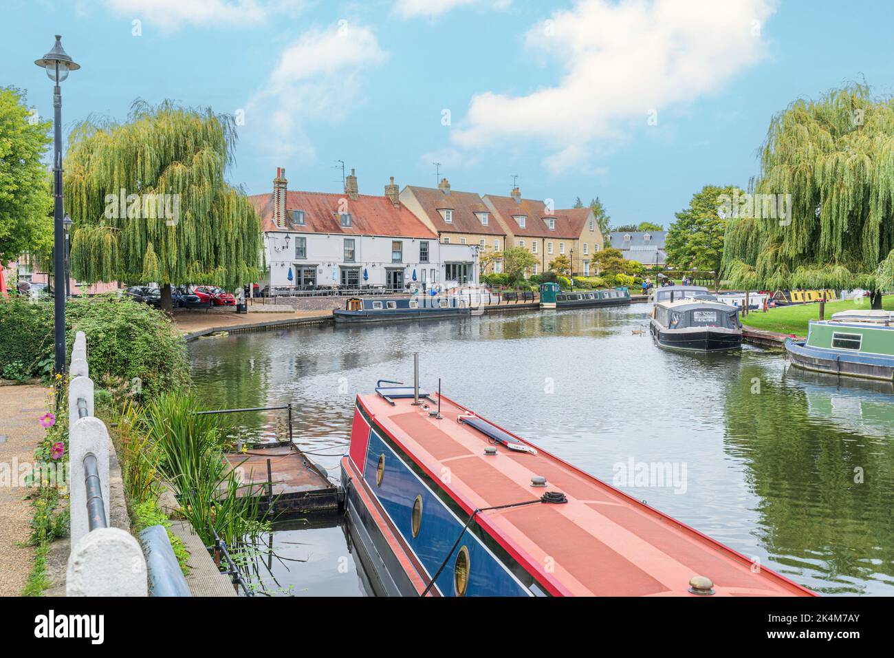 Ely Marina in Cambridgeshire Stockfoto