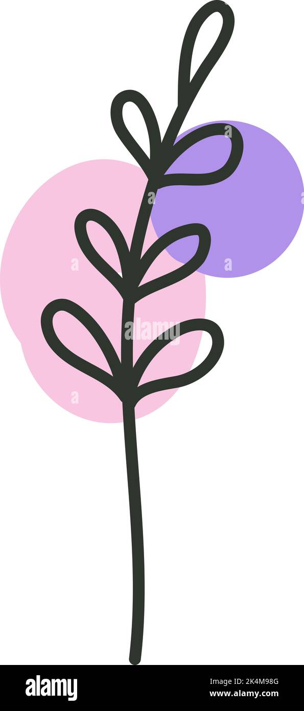 Gartenblume, Illustration, Vektor auf weißem Hintergrund. Stock Vektor