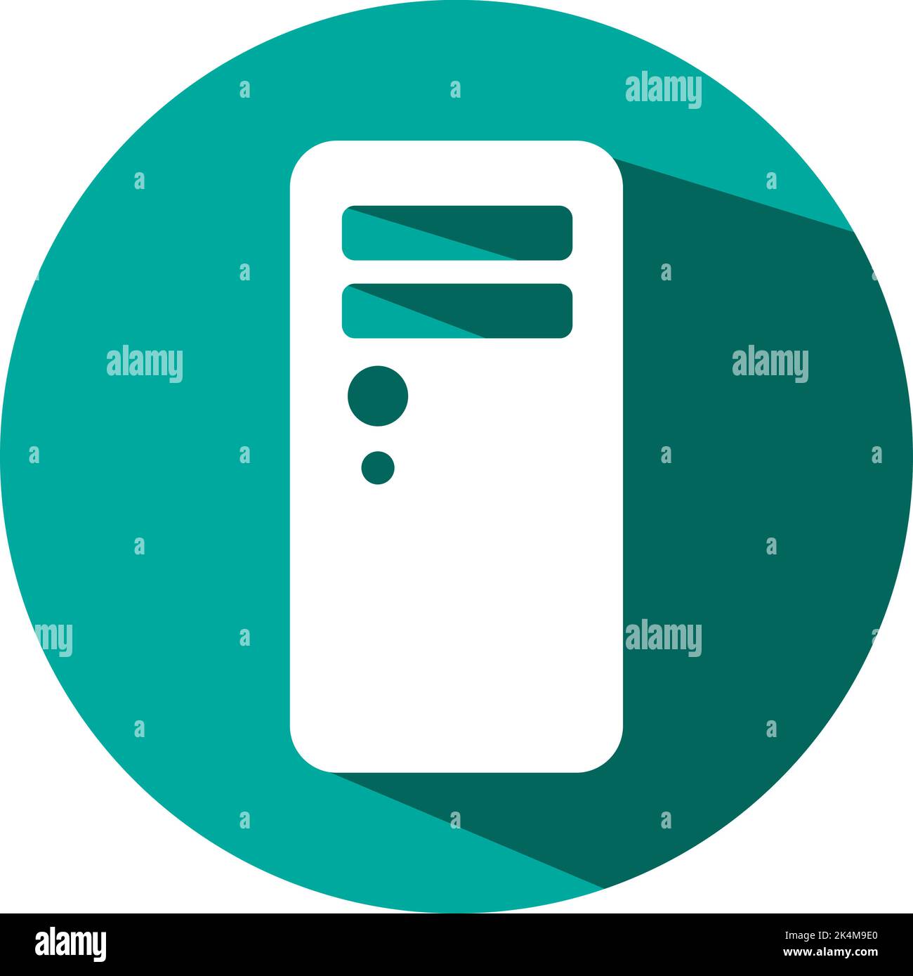 Computerhardware, Illustration, Vektor auf weißem Hintergrund. Stock Vektor