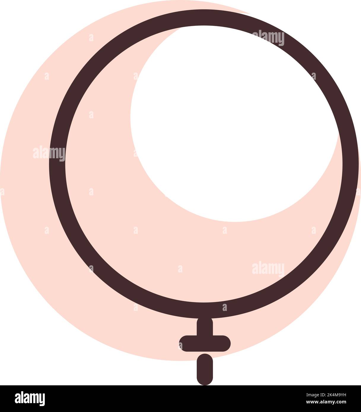 Kreuzkette, Illustration, Vektor auf weißem Hintergrund. Stock Vektor