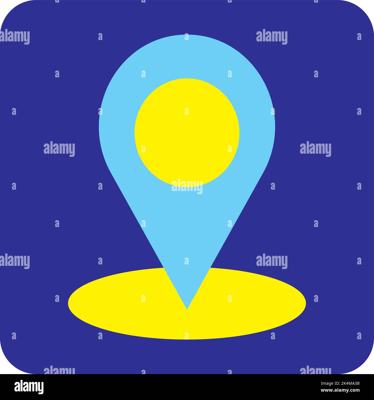 Urlaubsort, Illustration, Vektor auf weißem Hintergrund. Stock Vektor