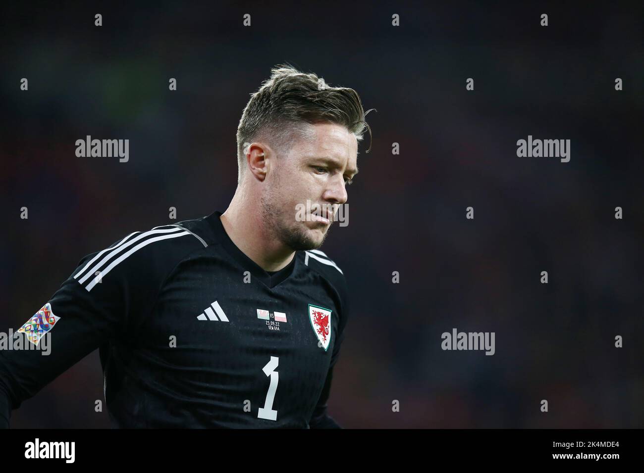 Cardiff, Großbritannien. 25.. September 2022. Wayne Hennessey aus Wales Stockfoto