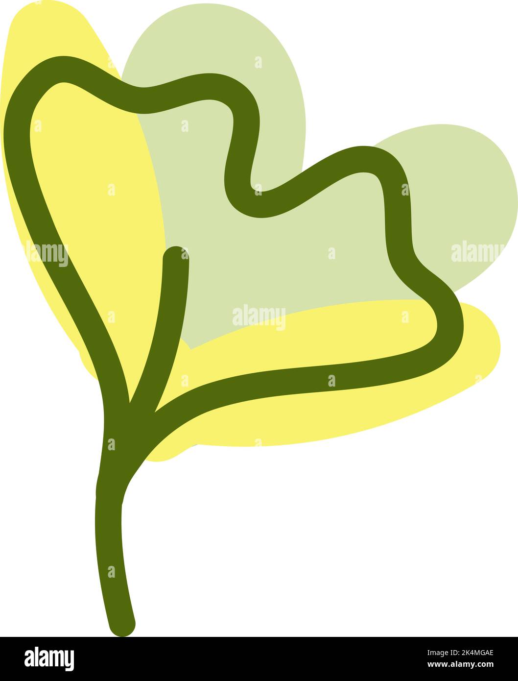 Baumblätter, Illustration, Vektor auf weißem Hintergrund. Stock Vektor