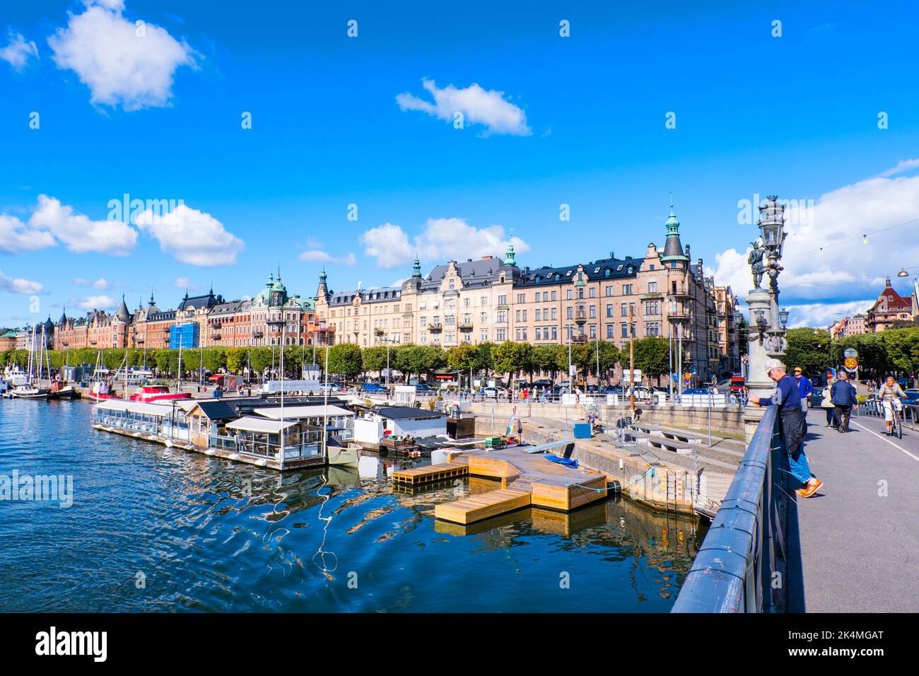 Strandvägen, Östermalm, Stockholm, Schweden Stockfoto