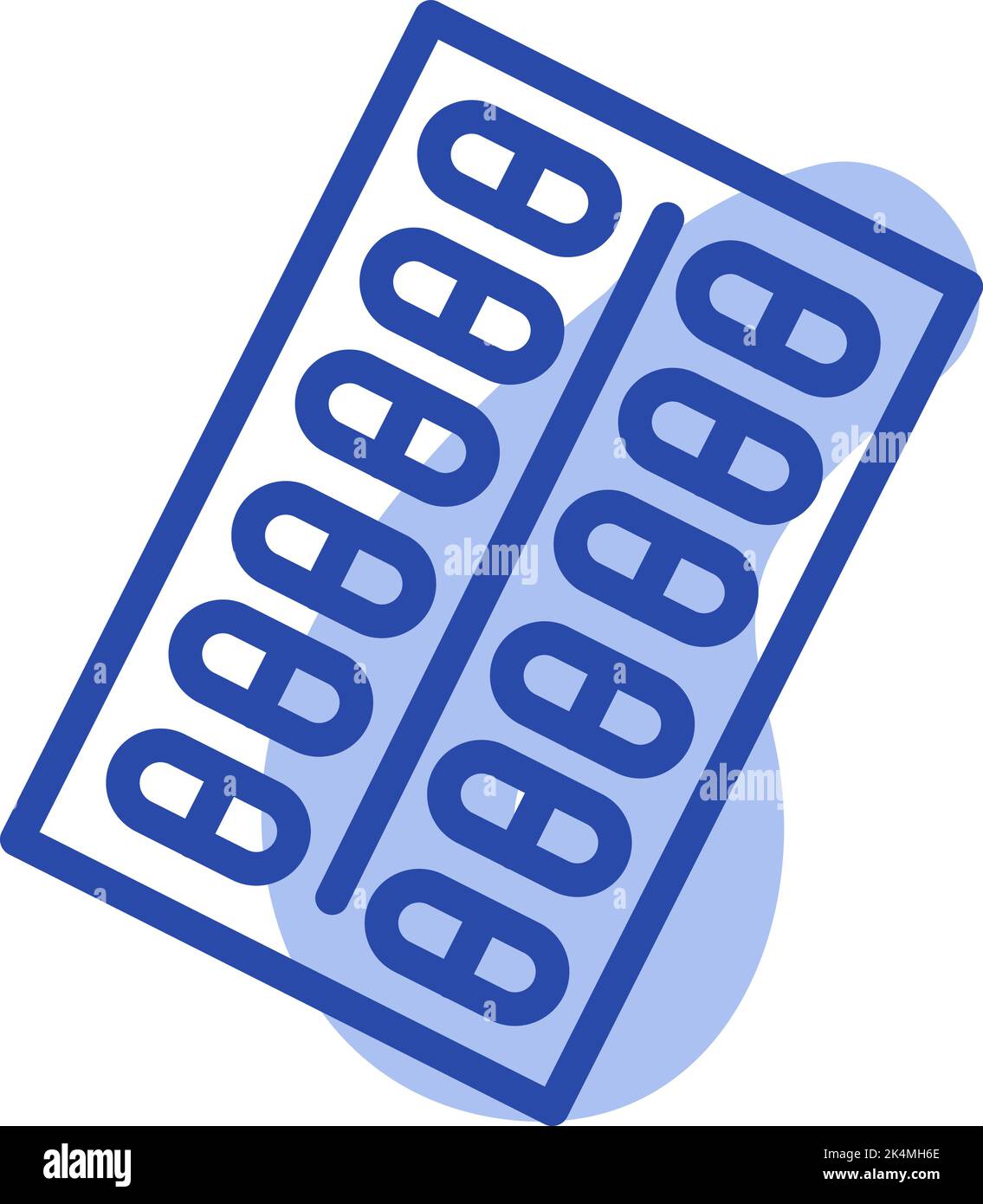 Medicine Tabletten, Illustration, Vektor auf weißem Hintergrund. Stock Vektor