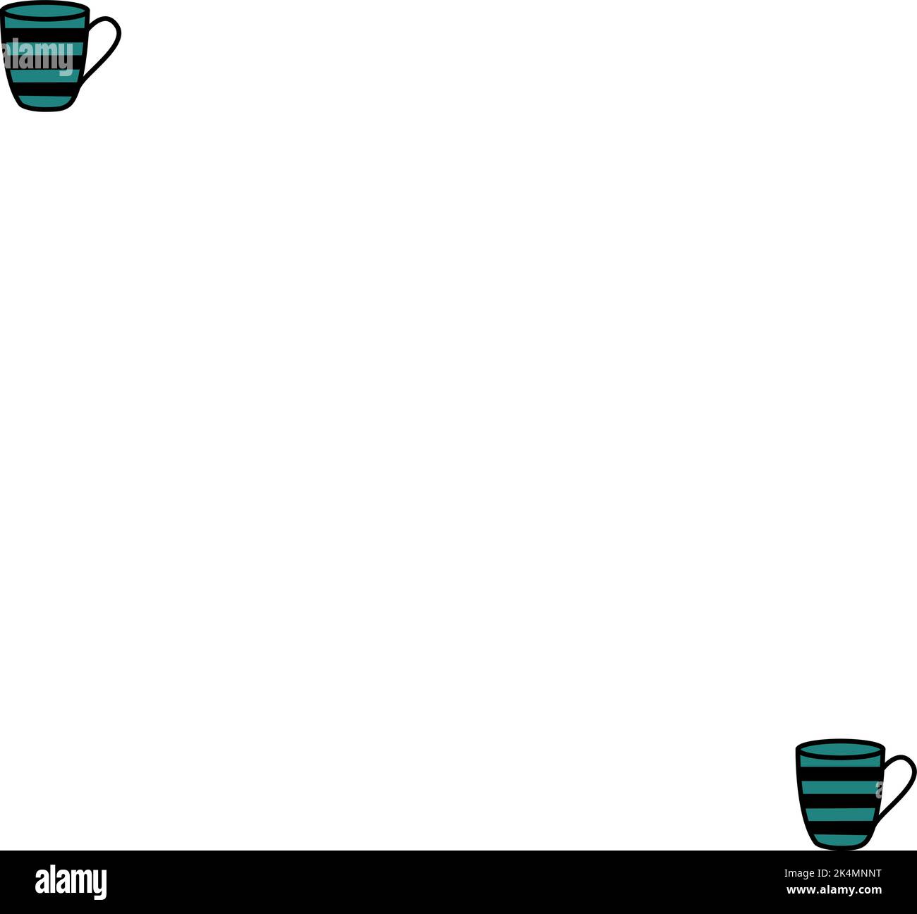 Grüner Becher, Illustration, Vektor auf weißem Hintergrund. Stock Vektor