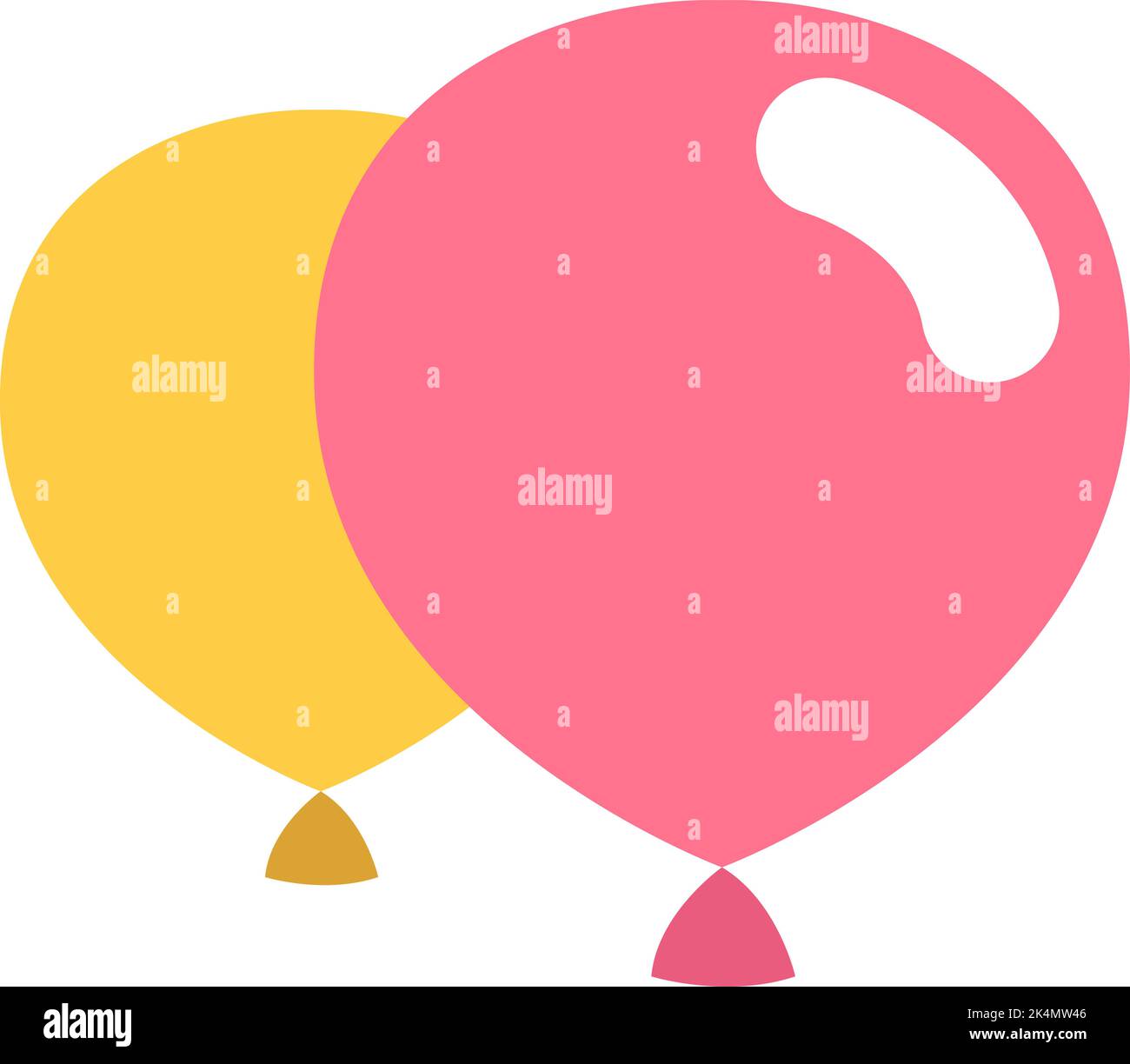 Partyballons, Illustration, Vektor auf weißem Hintergrund. Stock Vektor